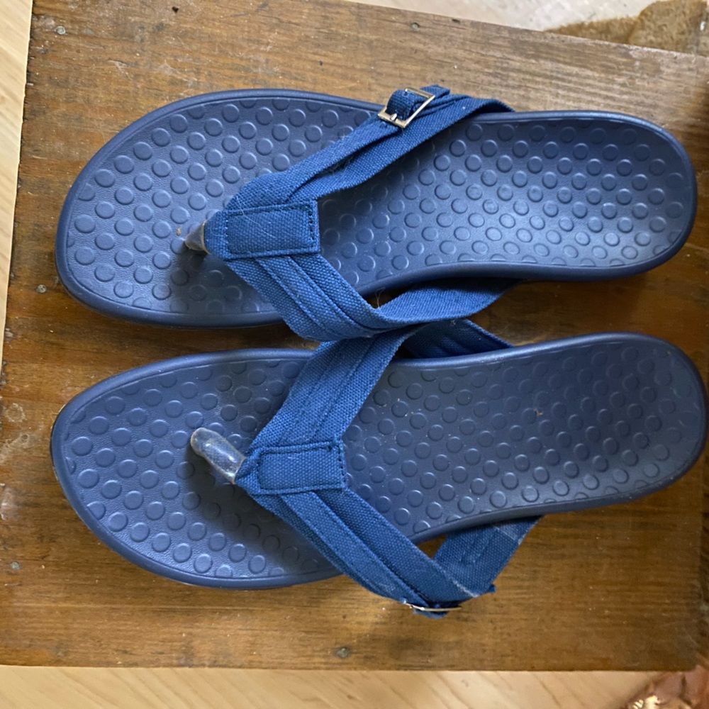 Light Navy Orthopedic Sandals-size 9 Never Worn